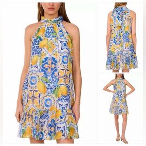 NWT. 1.STATE Mediterranean inspired colorful dress